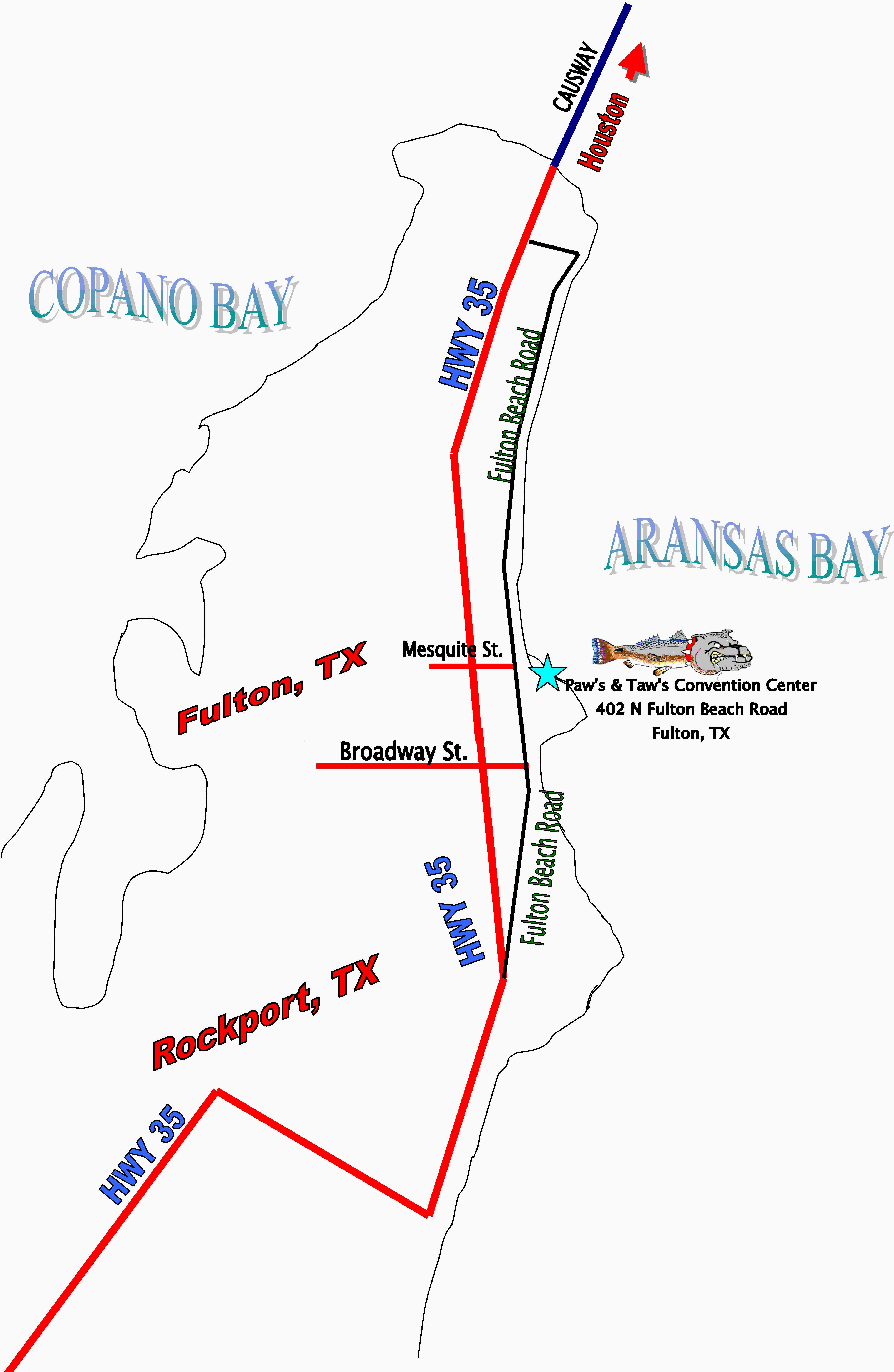Map to Paw�s & Taw�s 